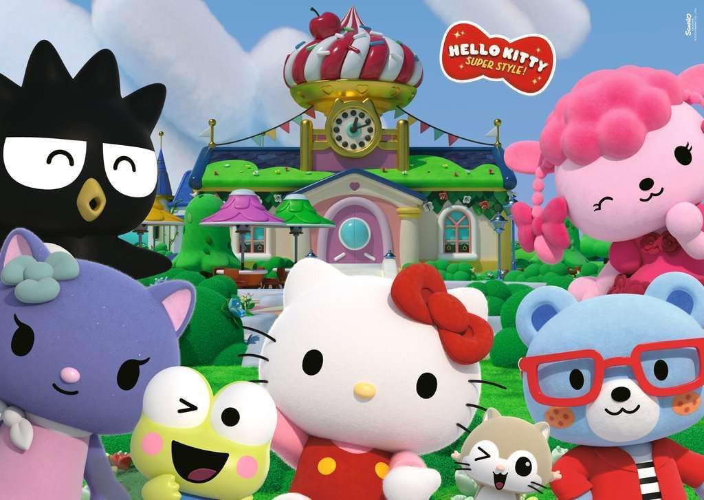 Ravensburger - Hello Kitty Puzzle Giant Floor Collection Gift Idea for Children 3+ Years, Educational and Stimulating Game, 24 Giant Pieces, 70 x 50 cm