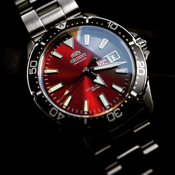 Orient RA-AA0003R19B Wristwatch Mako III Automatic Hand Winding Overseas Model Red Sapphire Crystal Men's