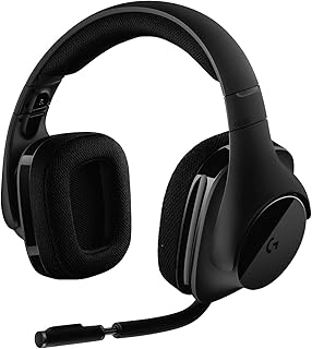 Logitech G533 Auriculares Inalámbricos para Gaming, 7.1 Surround DTS Headphone:X, Transductores 40mm Pro-G, Micrófono, 2,4 GHz Inalámbrico, Batería de 15 Horas, PC/Mac - Negro