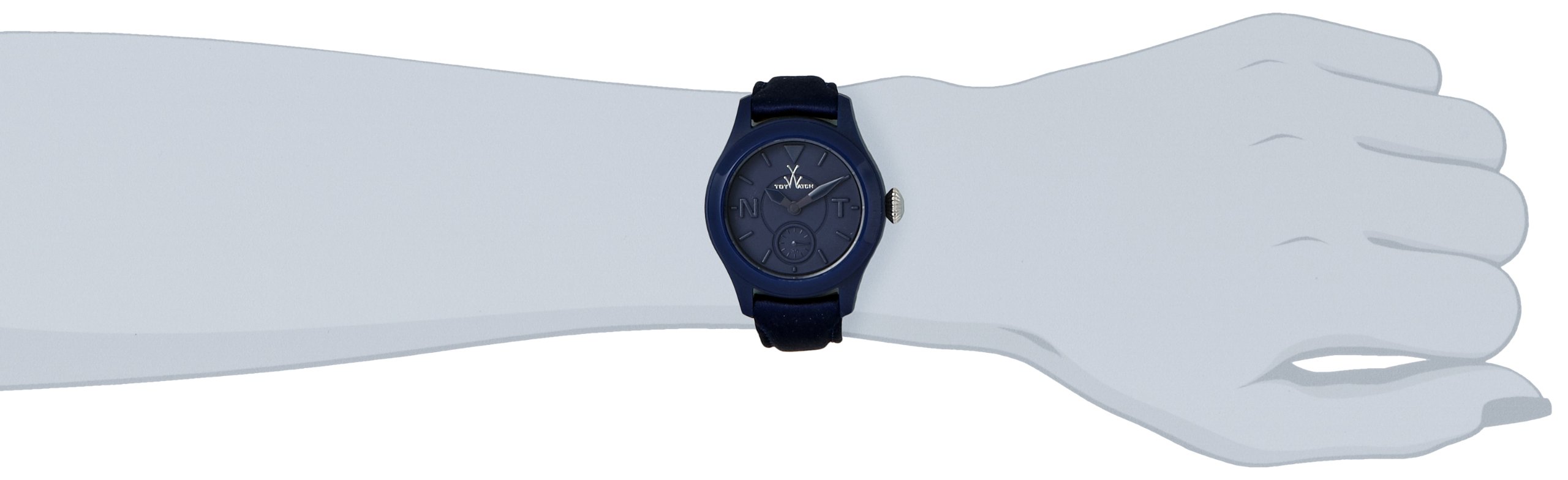 TTF02BL - Reloj analógico de Cuarzo Unisex con Correa de Piel, Color Azul
