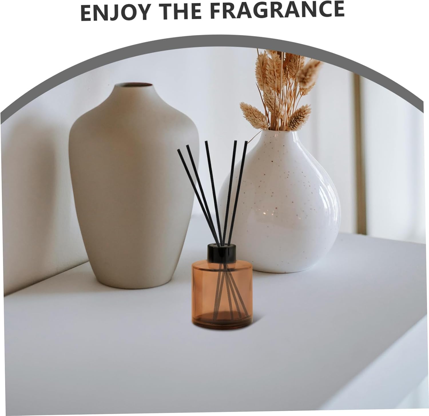 Xmas 100pcs Black Fiber Reed Diffuser Sticks for Indoor Aroma