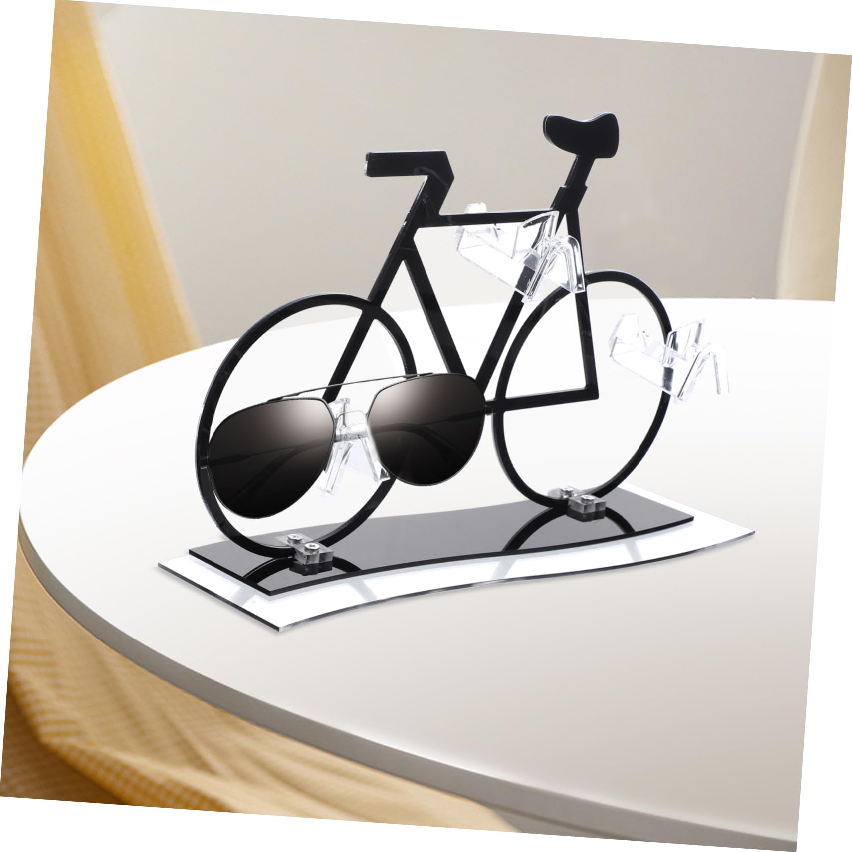 TOPBATHY 2st Brillenständer Fahrradförmiger Sonnenbrillenhalter Sonnenbrillen-organizer Brillengestell Brillenhalter Stehen Fahrradständer Ständer Für Brillenhalter Brillen Organizer Acryl