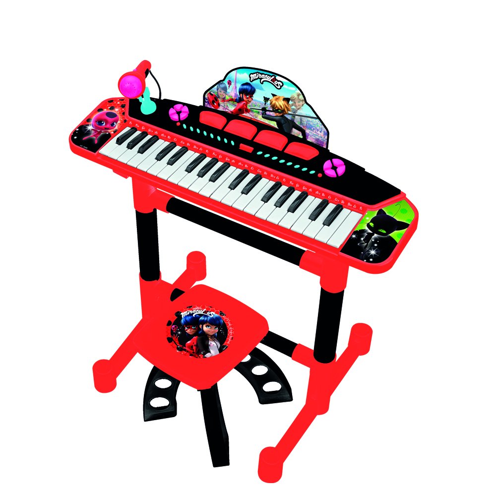 Reig 2686 - Miraculous Ladybug Piano Con Sgabello-image