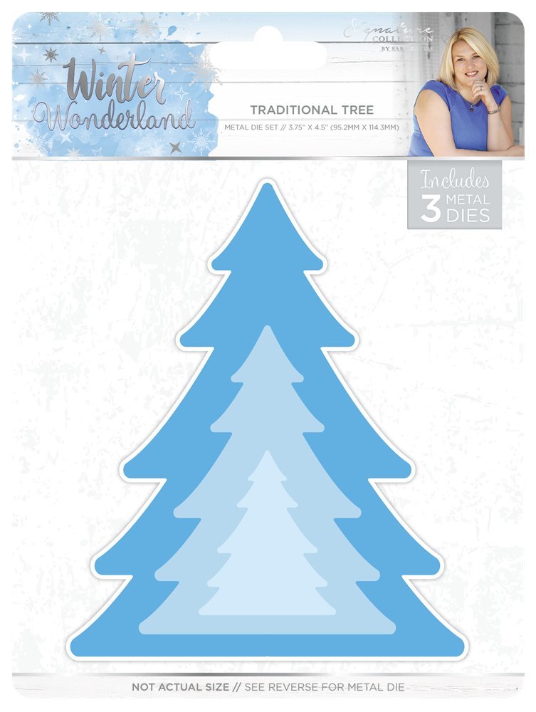 Sara Siganture Sara Signature Winter Wonderland Traditional Tree Thin Metal Die, Silver