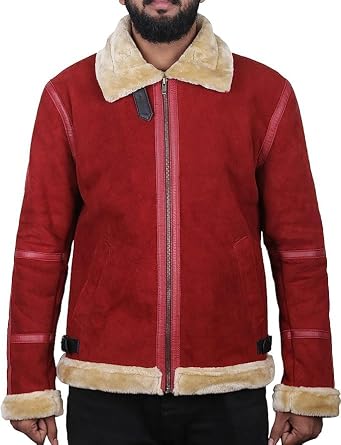 Maroon Suede Leather Jacket - Ryan Reynolds Inspired Fashion for Men