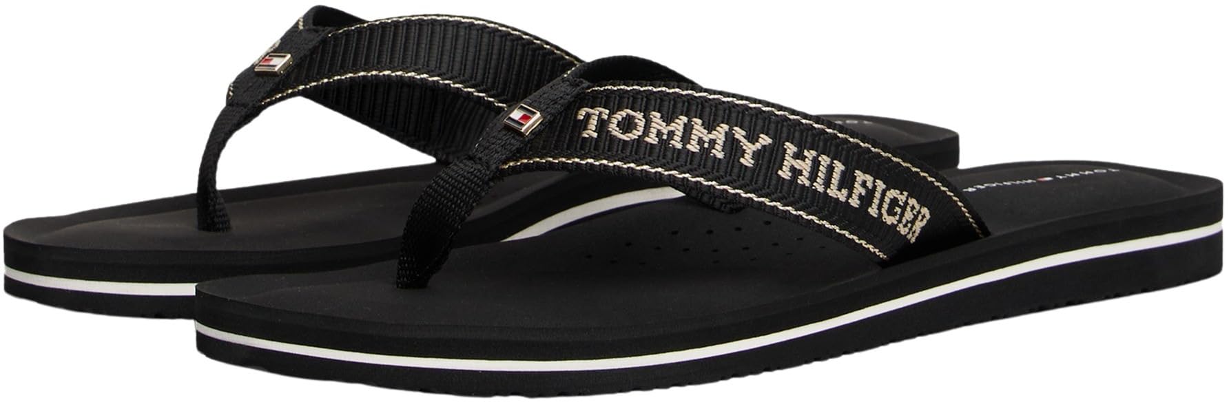 Tommy Hilfiger Chanclas Mujer Sporty Mid Wedge Summer Sandal con logotipo