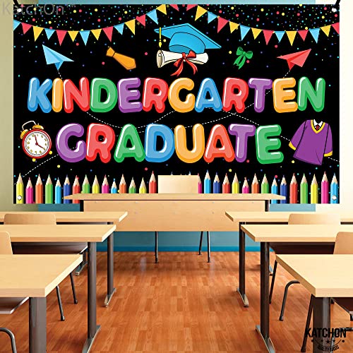 Image of KatchOn, Kindergarten Graduation Banner - 72x44 Inch | Preschool Graduation Backdrop for Preschool Graduation Decorations 2026 Kindergarten Graduation Decorations 2026 Kindergarten Grad Decor
