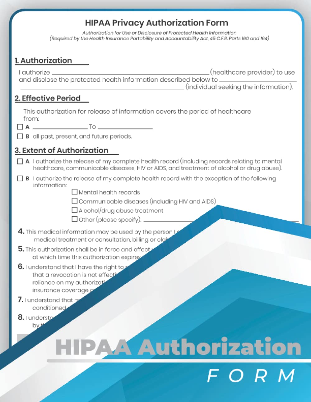 HIPAA Authorization Form: HIPAA Consent Form, HIPAA Patient Consent & Authorization for Release of Medical Information. 60 Forms ( One Page Full/ Other Blank) 8.5''x11''.: Publishing, Hik.LR: Amazon.com: Books hipaa-authorization-form-hipaa-consent-form-hipaa-patient-consent-authorization-for-release-of-medical-information-60-forms-one-page-full-other-blank-8-5-x11-publishing-hik-lr-amazon-com-books
