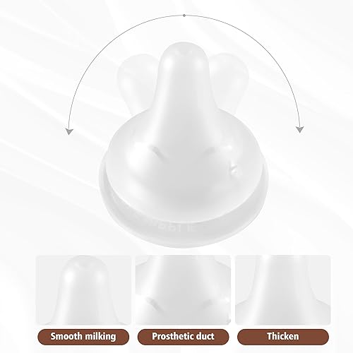 Miniatura 7 de Biberones de vidrio con pezón de respuesta natural, tamaño M, biberones anticólicos, cuello ancho, flujo lento (rojo, 8 onzas (paquete de 2))