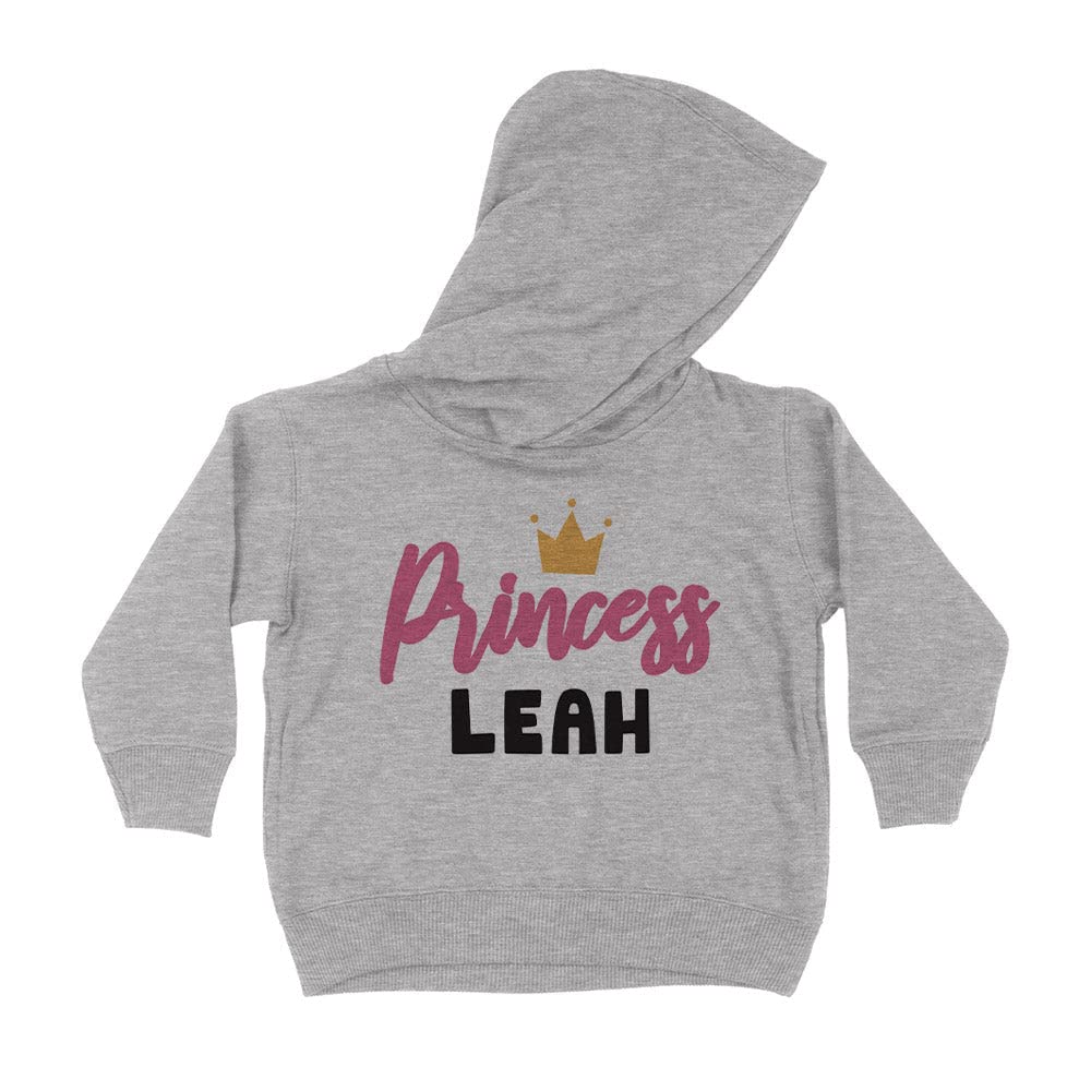 Princess Leah Kids Hoodie Sweatshirt Toddler 2T Heather Grey
