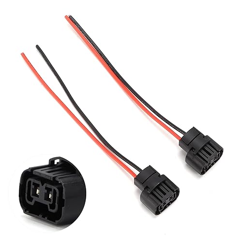 Miniatura 7 de Fydun - Arnés de cableado adaptador, 2 piezas universales de 12 V, 24 V, 5202 H16, adaptador hembra, arnés de cableado para faros antiniebla para