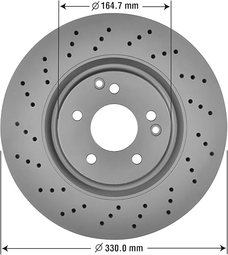 Miniatura 2 de Goodyear Frenos 213182GY  Rotor de freno delantero con revestimiento antiox premium para Mercedes-Benz C230 07-03, C320 05-03, CLK350 09-06, SLK300