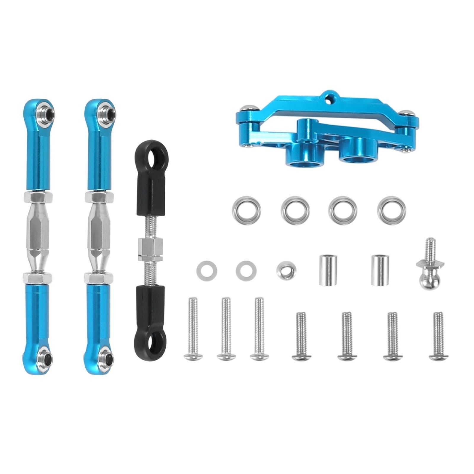 Accesorios coches RC per Tamiya per TT02B 1/10 Accessori di Upgrade per Auto RC Lega Alluminio Set Sterzo A Manovella