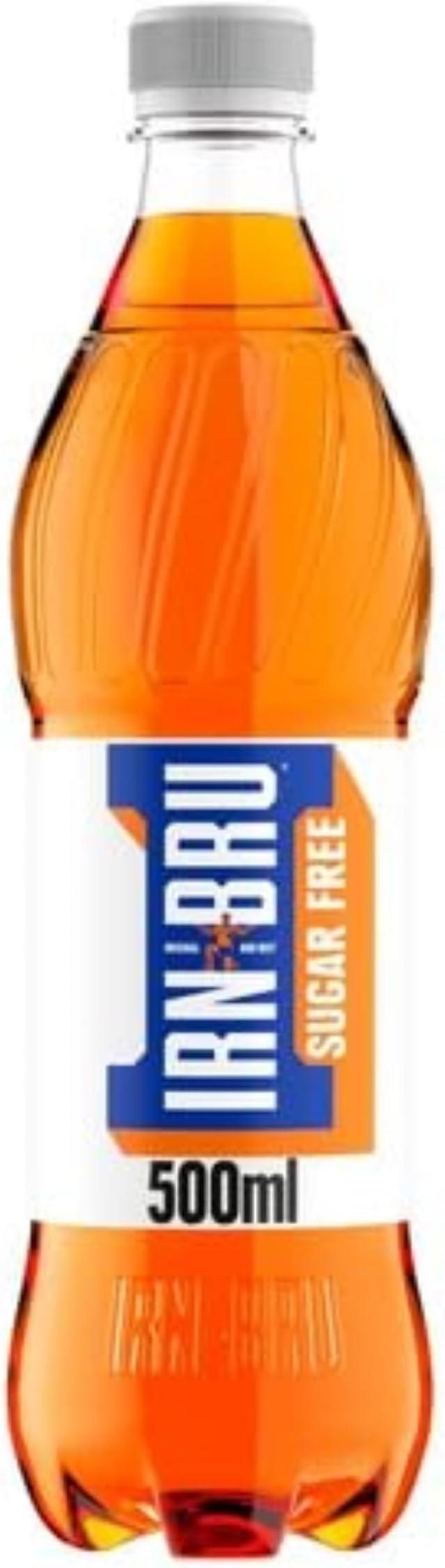 IRN-BRU Sugar-Free Diet, Zero No Sugar & Low Calorie Fizzy Drinks Multipack Cans - 1 x 500ml Bottle