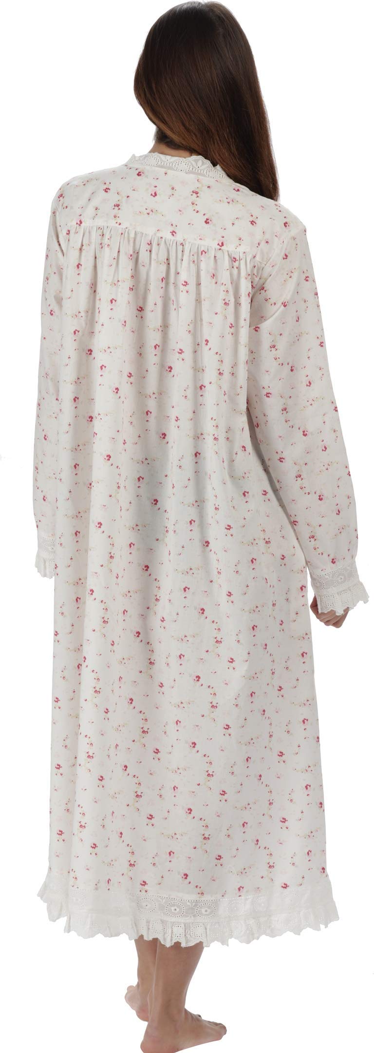 The 1 for U 100% Cotone Praire Stile Camicia da Notte con Tasche - Henrietta XS - XXXXL