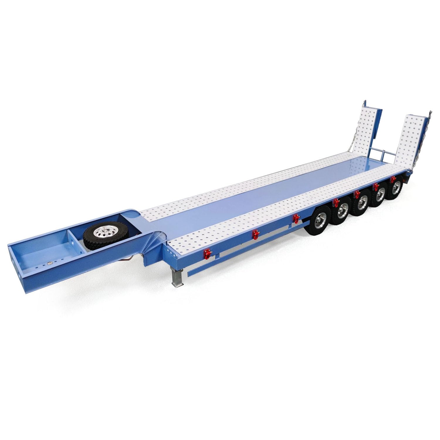 ホビーラジコン Tamiya 1/14 Scale Flatbed Semi-Trailer Tamiya FLATBED SEMI-TRAILER RC 1/14 | heavy rear safety bar