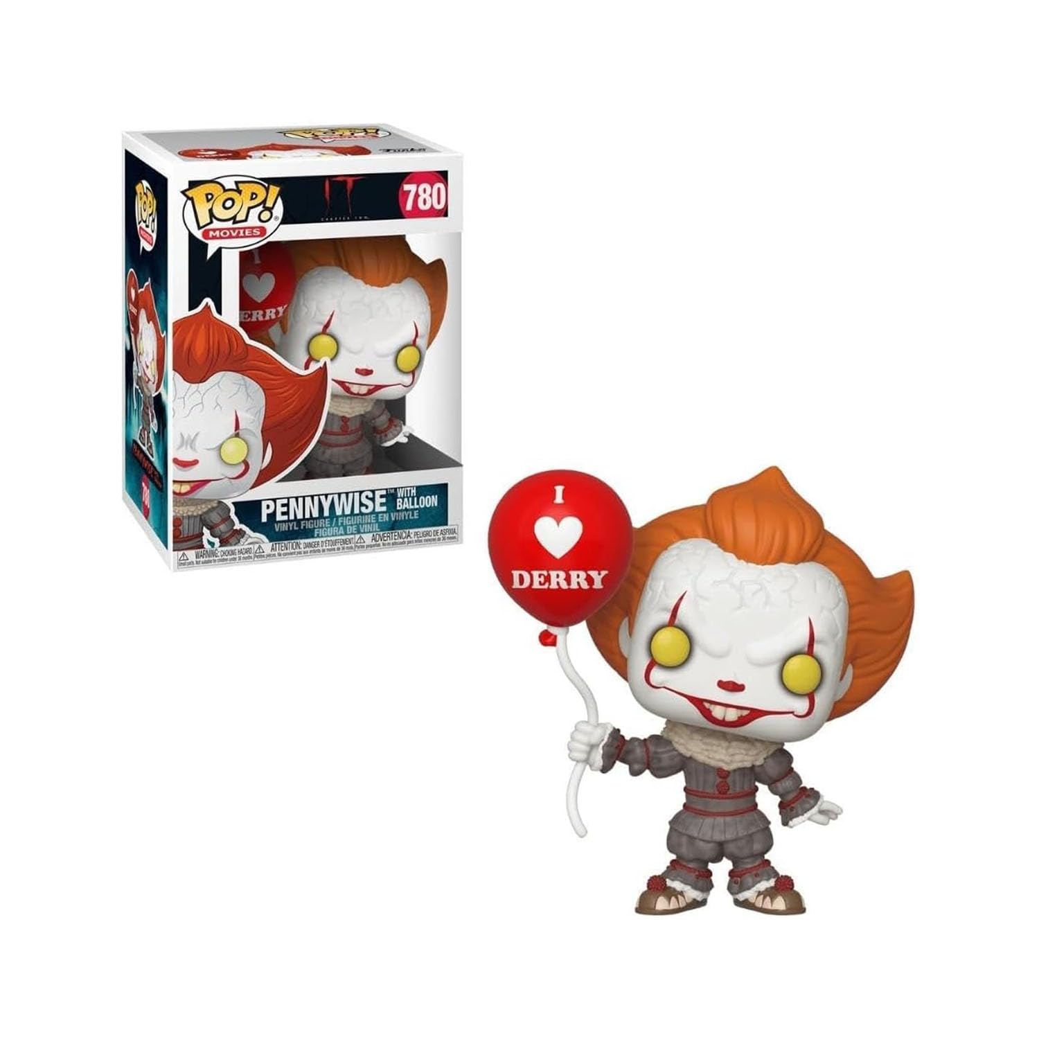 Candide, Boneco, Funko POP! Pennywise com Balão, IT A Coisa 2-10 cm