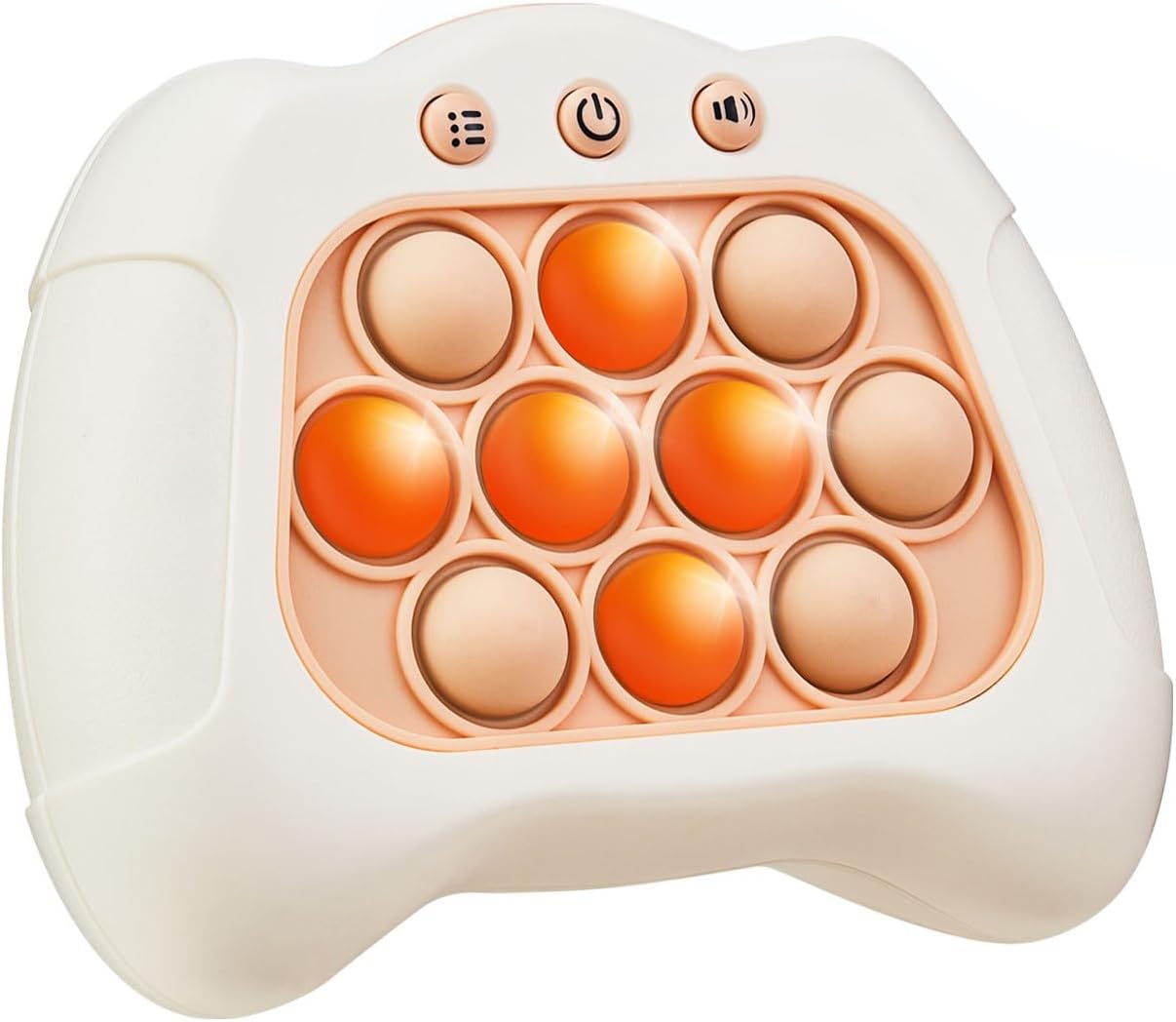 Fast Push Game,4 Mode,Sensory Toys,Fast Puzzle Game,ADHD,Pop Fidget Toys for Kids Age 6-12,Birthday Gifts for Girls and Boys (White)