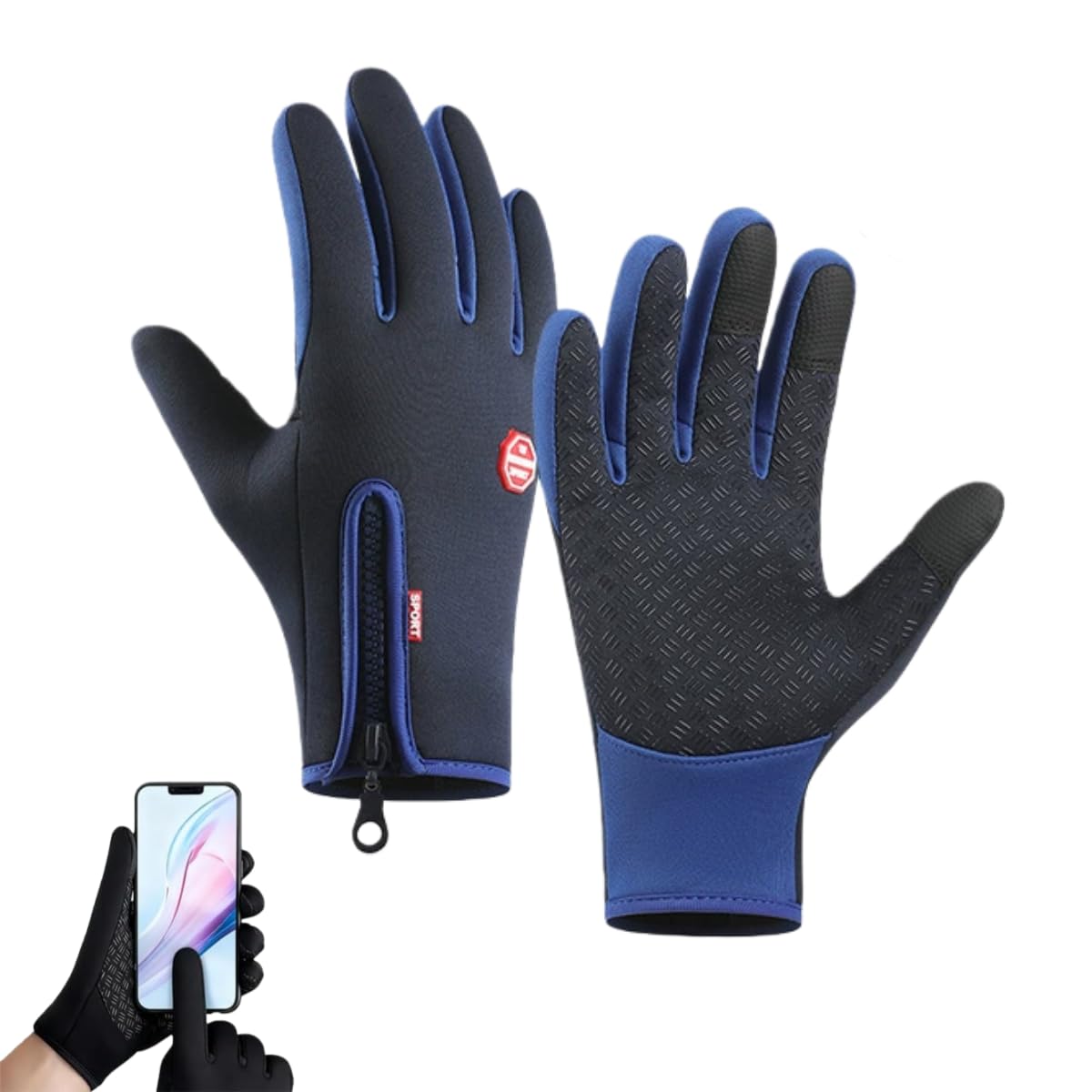 Velura Winter Gloves, Thermal Touch Screen Windproof Glove, Ultimate Waterproof & Windproof Thermal Gloves — view 9