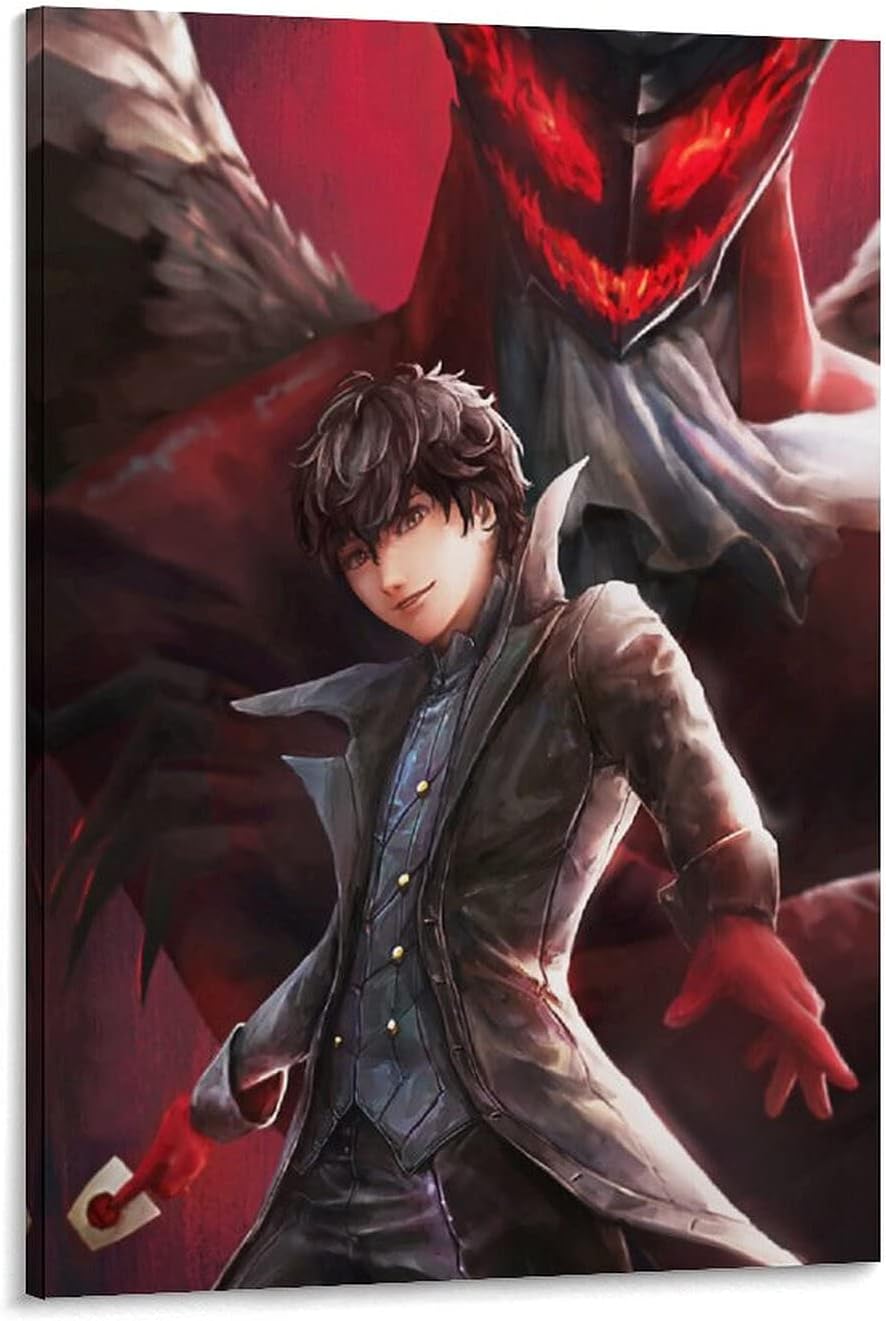 Amazon Com Wlhsin Game Persona 5 Joker And Arsene 2 Poster Decoracion Lienzo De Pared Arte De La Sala De Estar Pintura Poster 16 24 Pulgadas 40 23 6 In Hogar Y Cocina