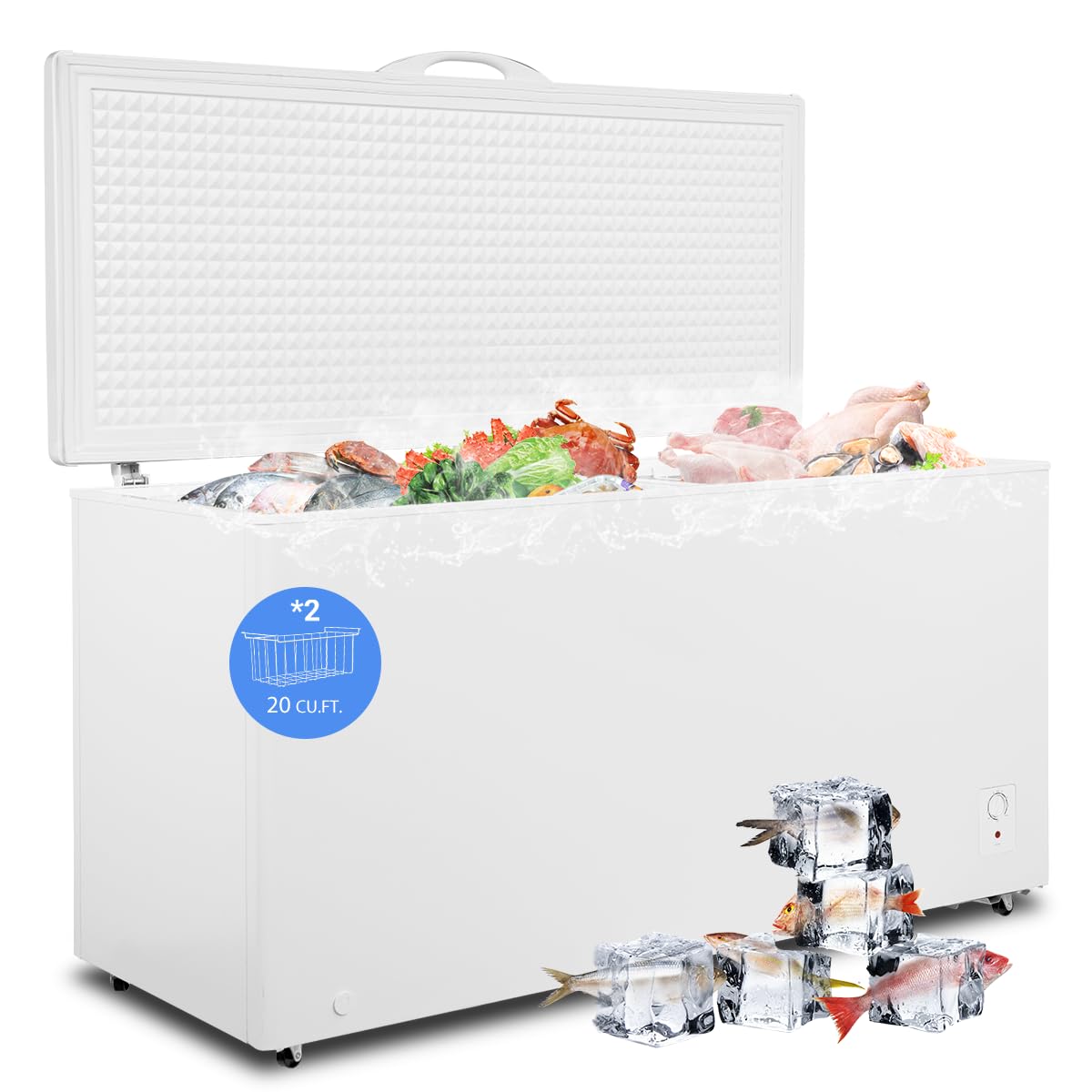 Smad DSC-520WU 20 cu ft Chest Freezer White