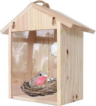 Amazon Potato 野鳥用巣箱 吸盤付き 野鳥観察 バードハウス シンプル スタンド 窓の装飾小鳥の巣箱 バードハウス お庭でバードウォッチング インテリア 巣箱 おしゃれなデザイン バードウォッチング ガーデン Potato 巣 巣箱 通販