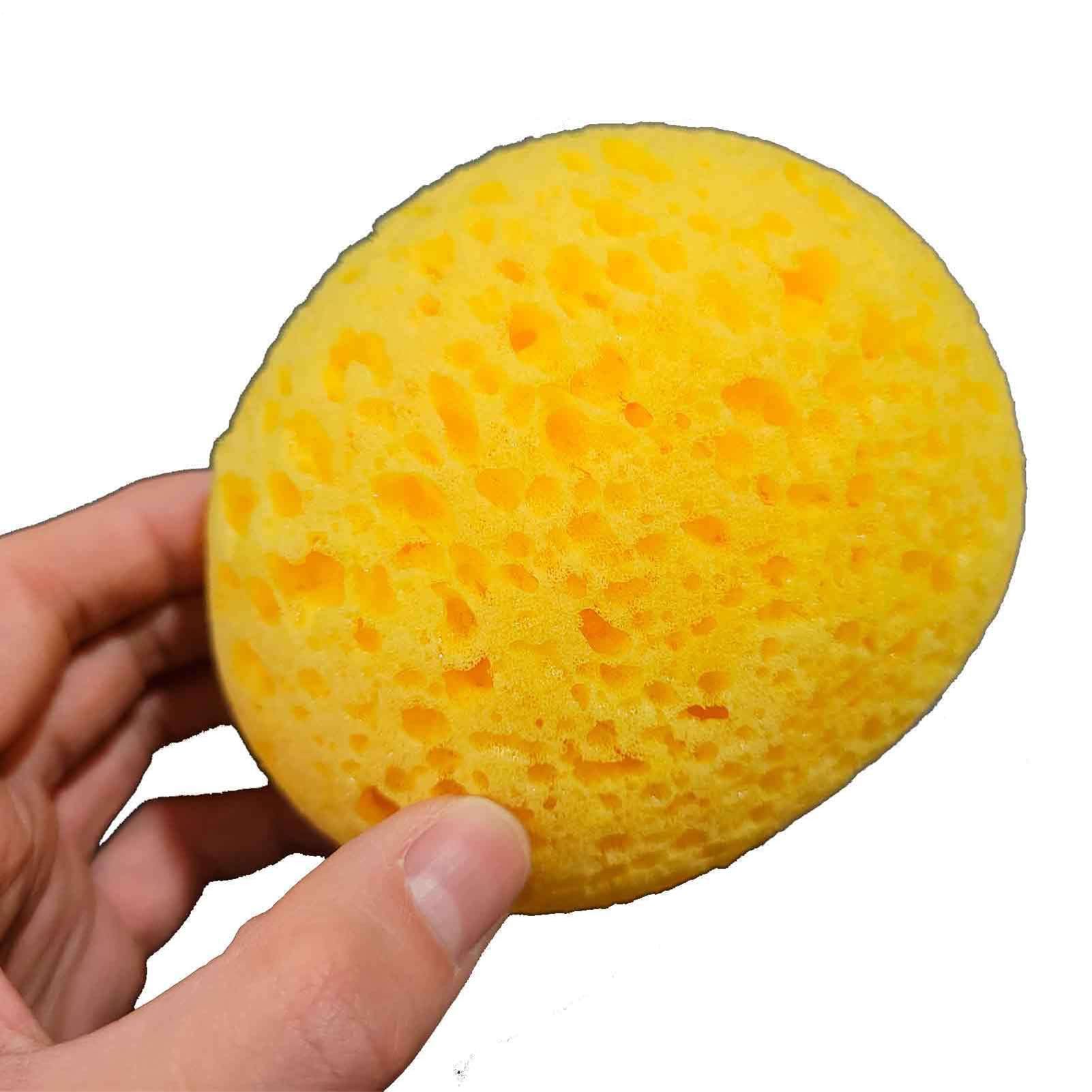 Spugna da bagno, spugna marina, morbida spugna da bagno a d'ape, facile da tenere e sicura da usare, non facile da rompere, morbida sulla pelle, 11,2 cm, per il bagno