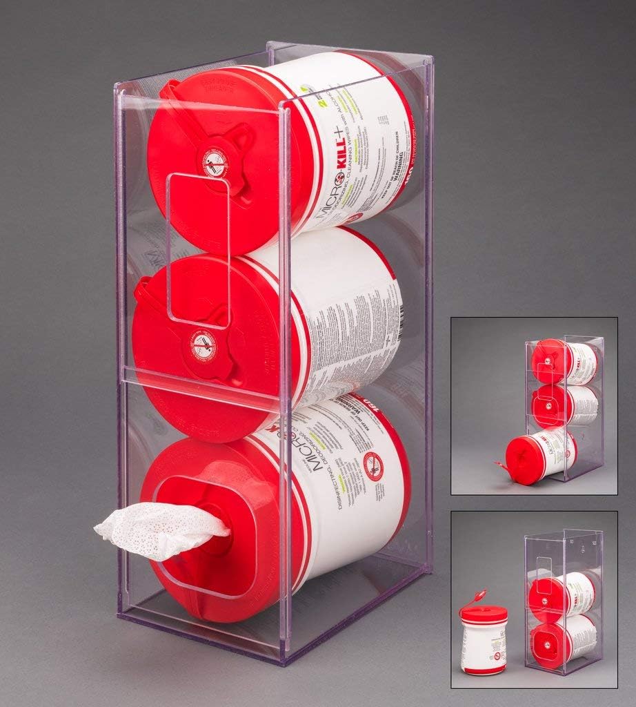 Visual Management Wipe Tub Dispenser (Magnets 4)