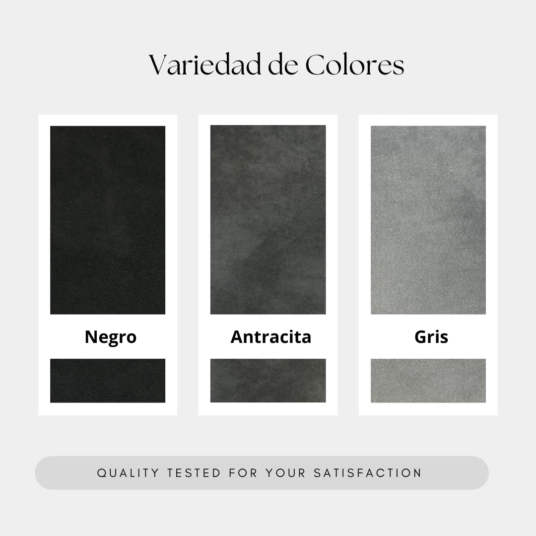 Tejido Alcántara Original para tapicería de automóvil – Negro – Ancho 145 cm – Largo 500 cm