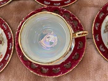 キャンディージャー　セーエー陶器 セーエー陶器 カップ&ソーサー アンティーク オーロラ加工