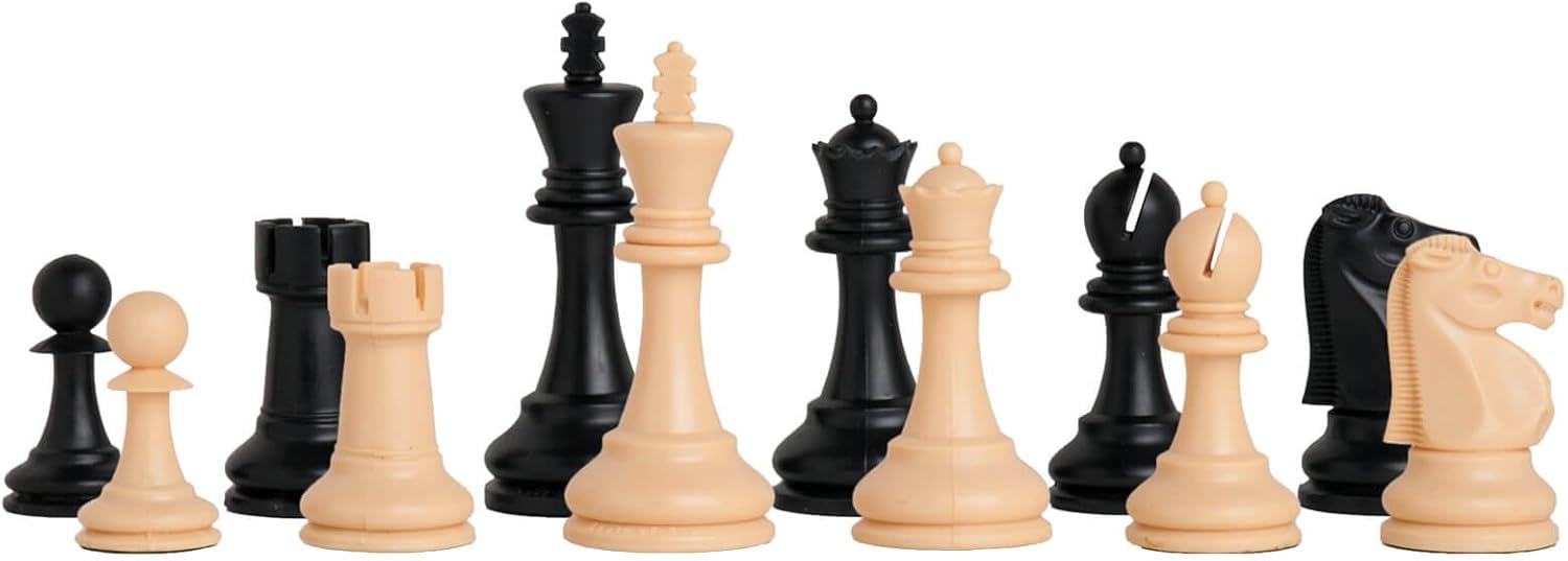 The House of Staunton The Reykjavik Plastic Chess Set - Pieces Only - 3.75" King