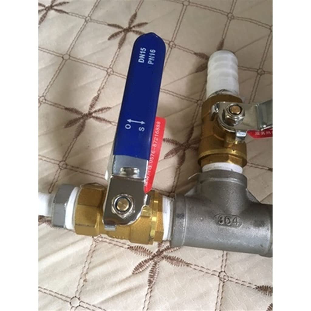 mosiężne złącze węża Mały zawór kulowy mosiężny 1/8" 1/4'' 3/8'' 1/2'' gwint żeński/męski Złącze zaworu mosiężnego(DN15F*M)