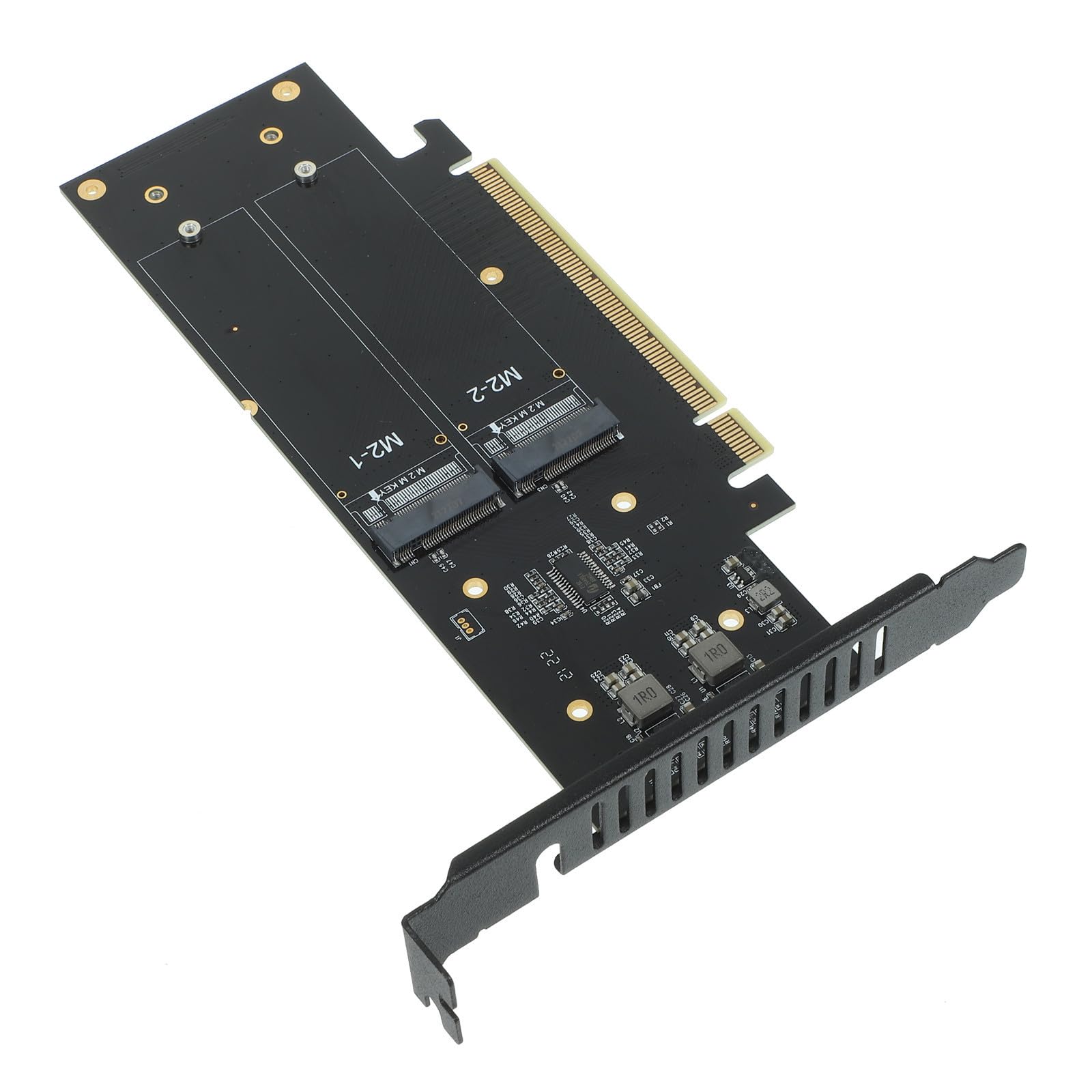 Adaptador Pci-e Nvme de 4 Puertos para SSD PCB Negro