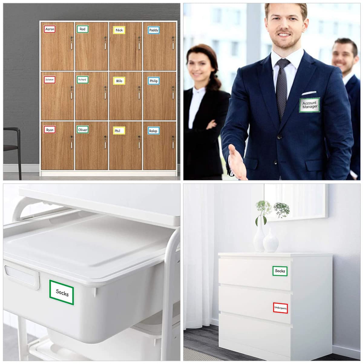Operitacx 10rouleaux Roll De Stickers Adhésifs Pour Noms Étiquettes Autocollantes Blank Décoratives Pour Et Activités Manuelles