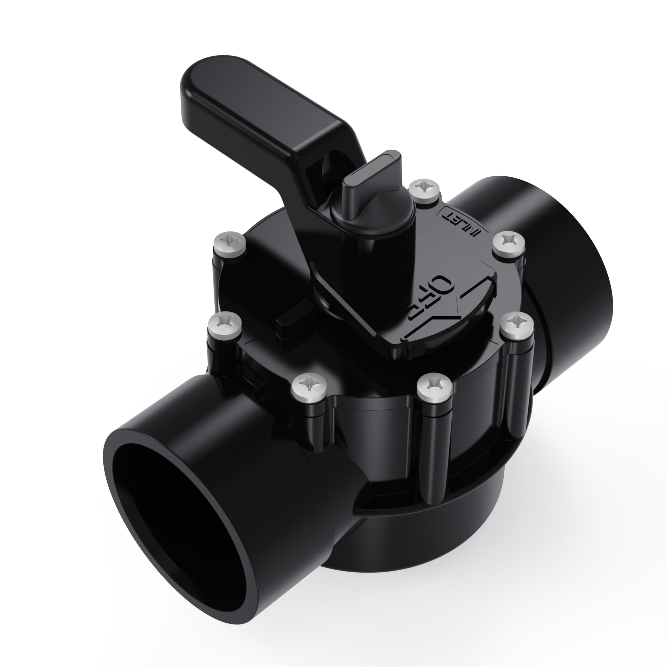 2 Inch 2-Way Diverter Valve for Pools and Spas, CPVC Positive Seal Non-Lube Replacement Valve for Swimming Pool