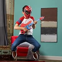 Vista 4 de Marvel Máscara Spider-Man Across The Spider-Verse Spider-Punk para niños, juego de rol y disfraz, juguetes para niños a partir de 5 años