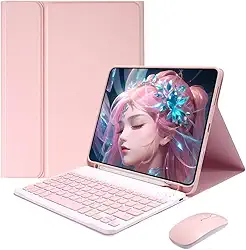 Capa Para IPad 10ª Geração/iPad 11ª Geração Com Teclado e mouse