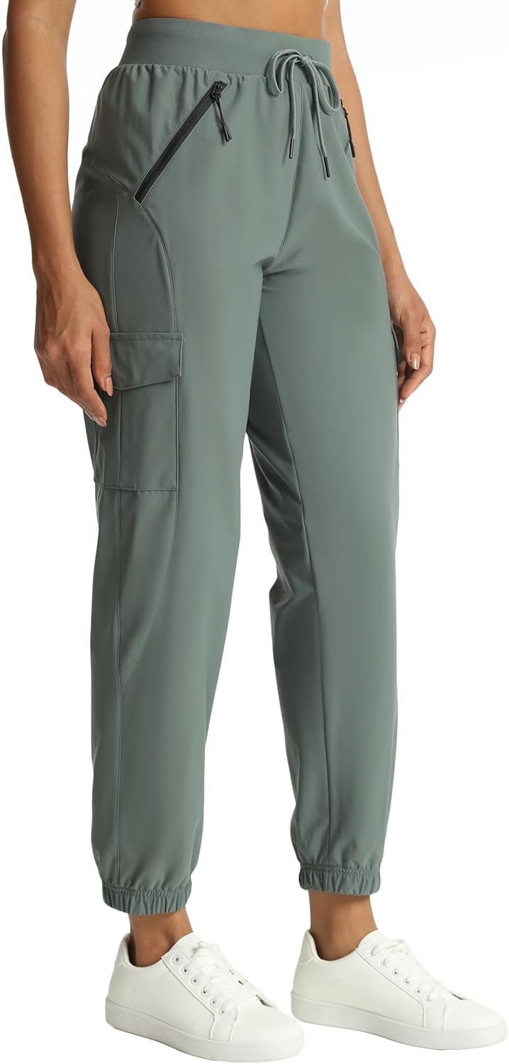 Women's Joggers Cargo Pants Lightweight Quick Dry Hiking Running Pants for Athletic Casual & Outdoor