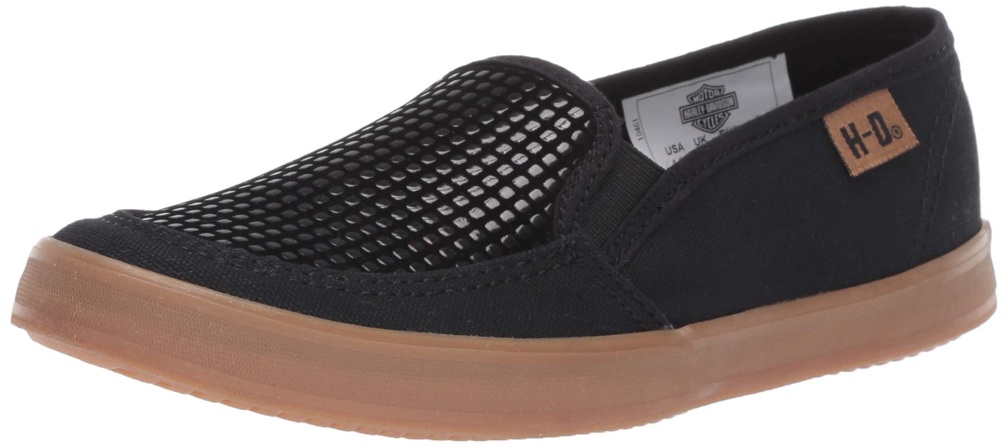 Baskets Gridley Harley-Davidson pour enfants en cuir noir durable - 8