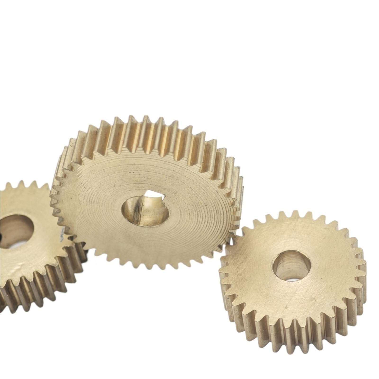 Zahnrad, Ritzel, Motorritzel, 0,6 Modul, 100 Zähne, Messing-Stirnrad, 61,2 mm Durchmesser, 5 dicke gerade, flaches, zylindrische Getriebewellen-Hardware(4mm bore)