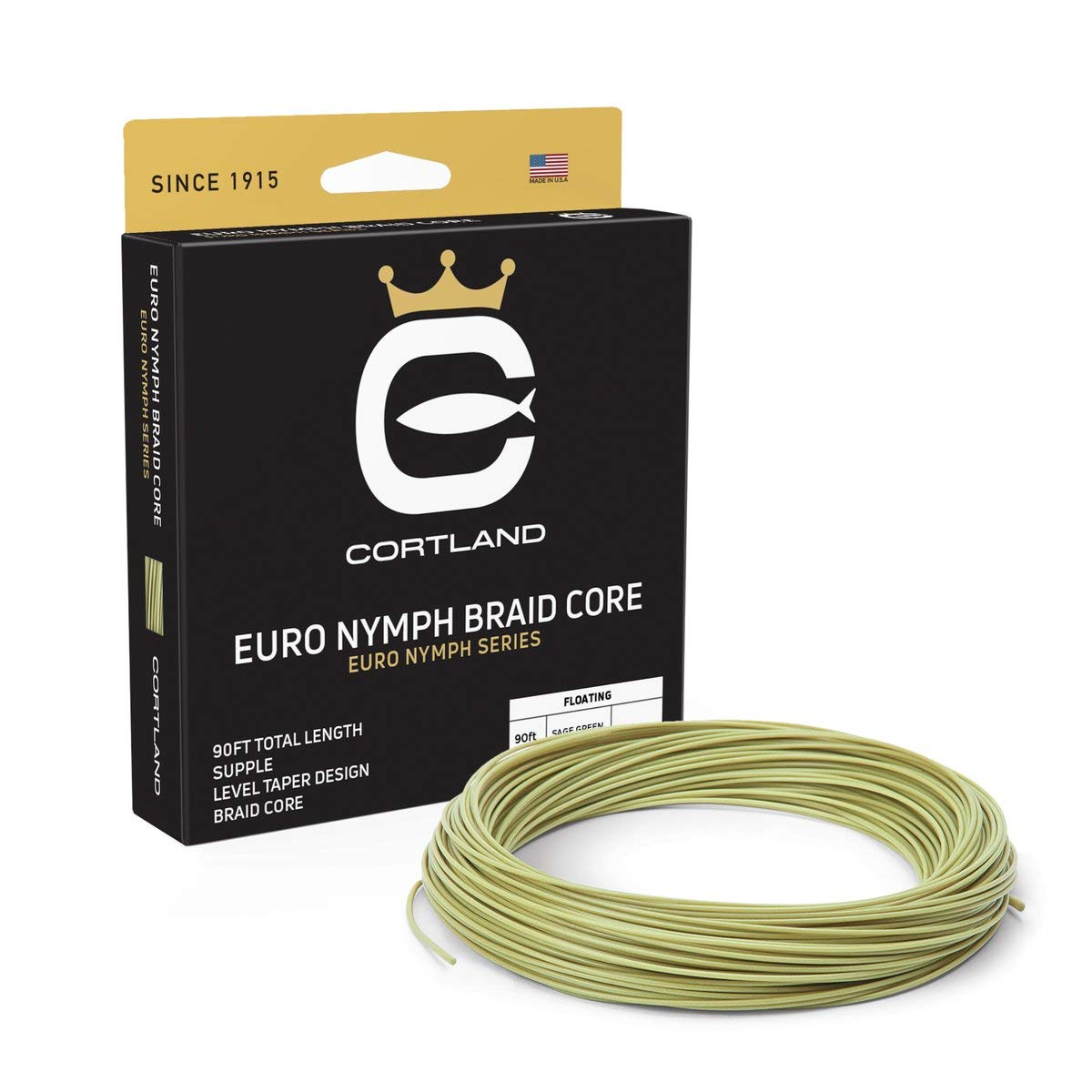 CortlandEuro Nymph Braid Core Fly Line (Level .022)