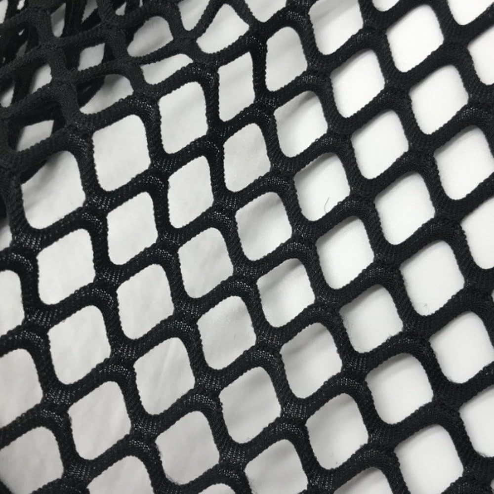 Black Netting Fabric, 160cmx1m Polyester Mesh Fabric Slightly Stretchy Mesh Netting for Sewing