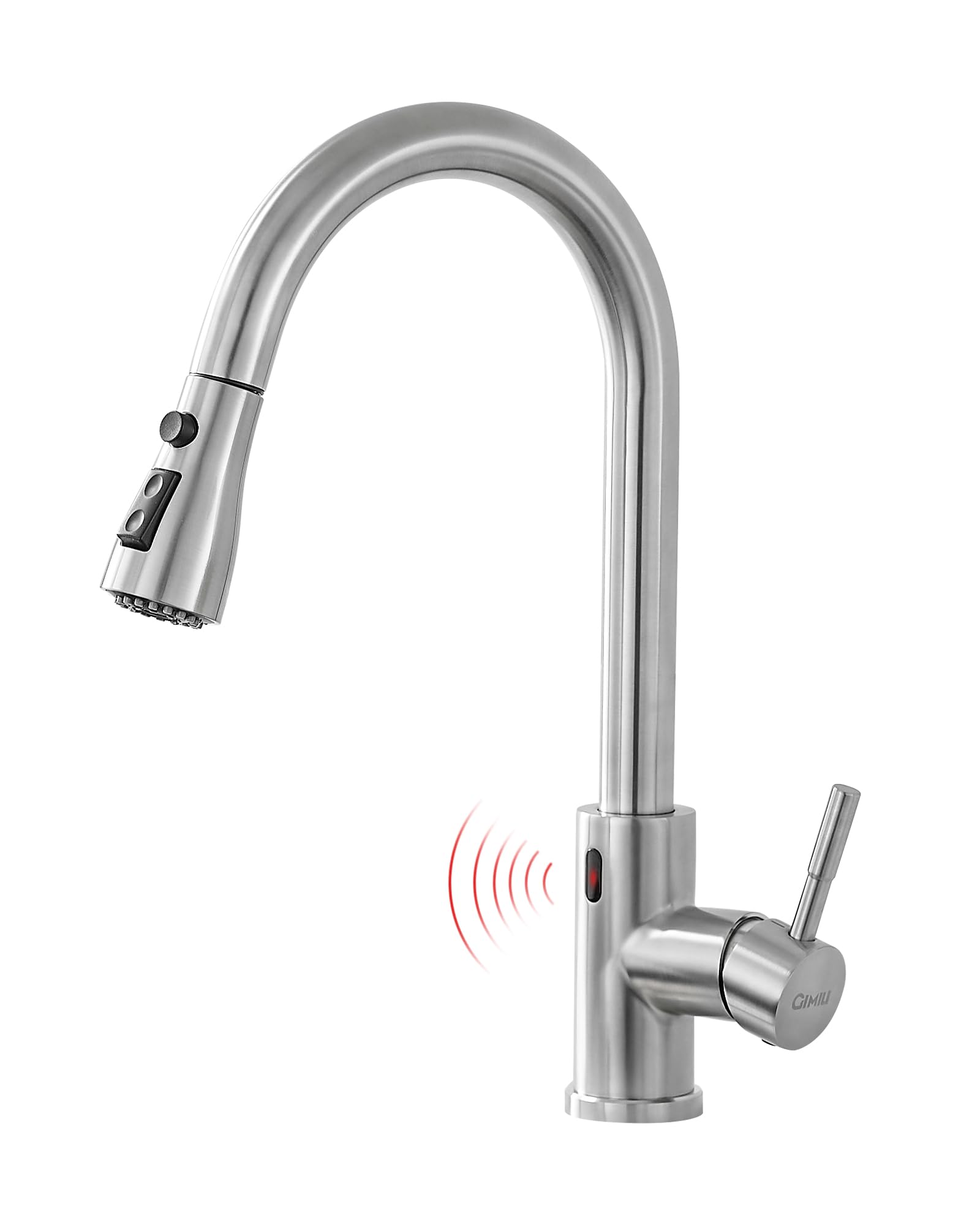 GIMILI Rubinetto da cucina senza contatto con spruzzatore estraibile