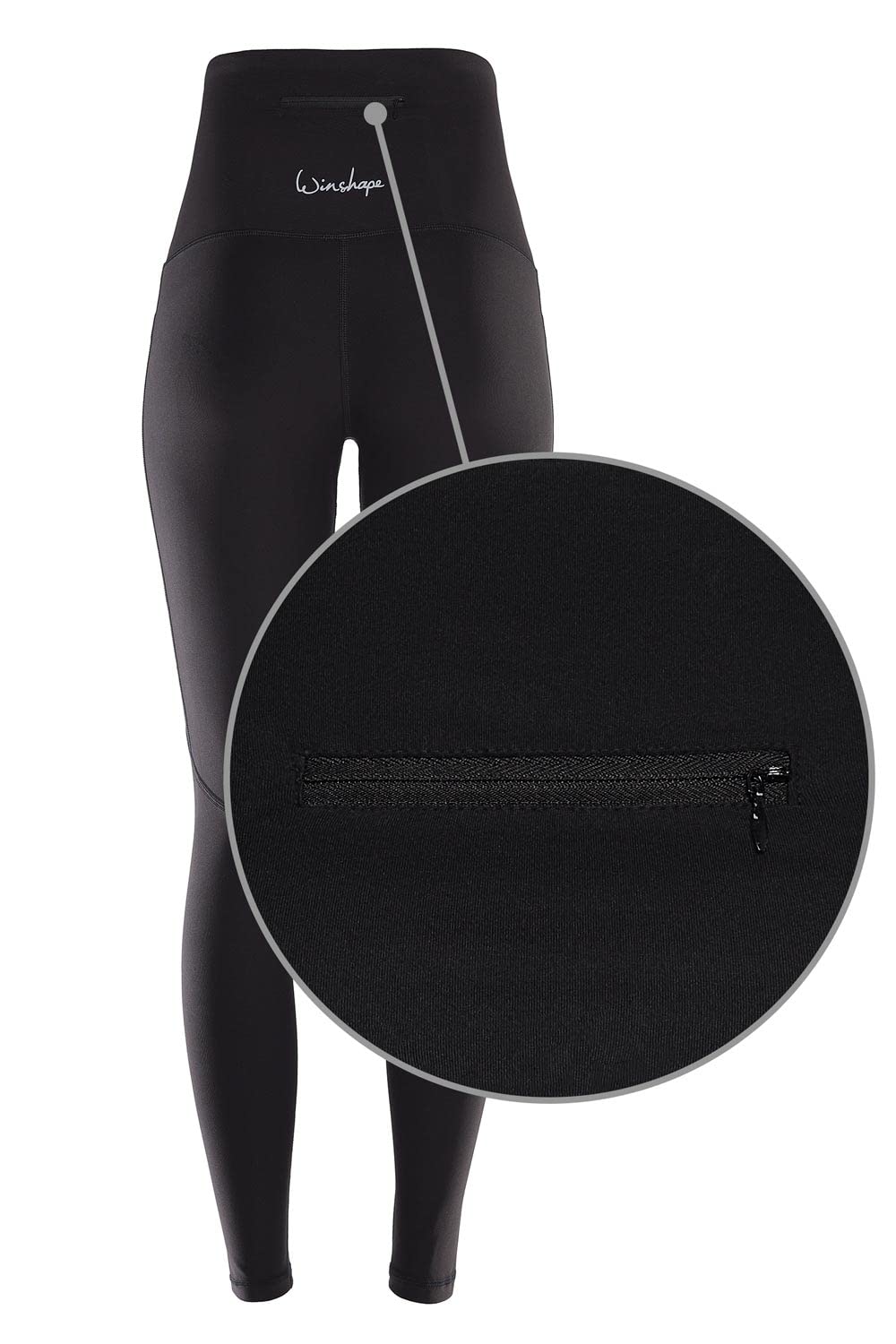 WINSHAPE Winshape Damskie Legginsy Funkcyjne Comfort Hwl115c "High Waist" Z Trzema Praktycznymi Kieszeniami - legginsy Kobiety