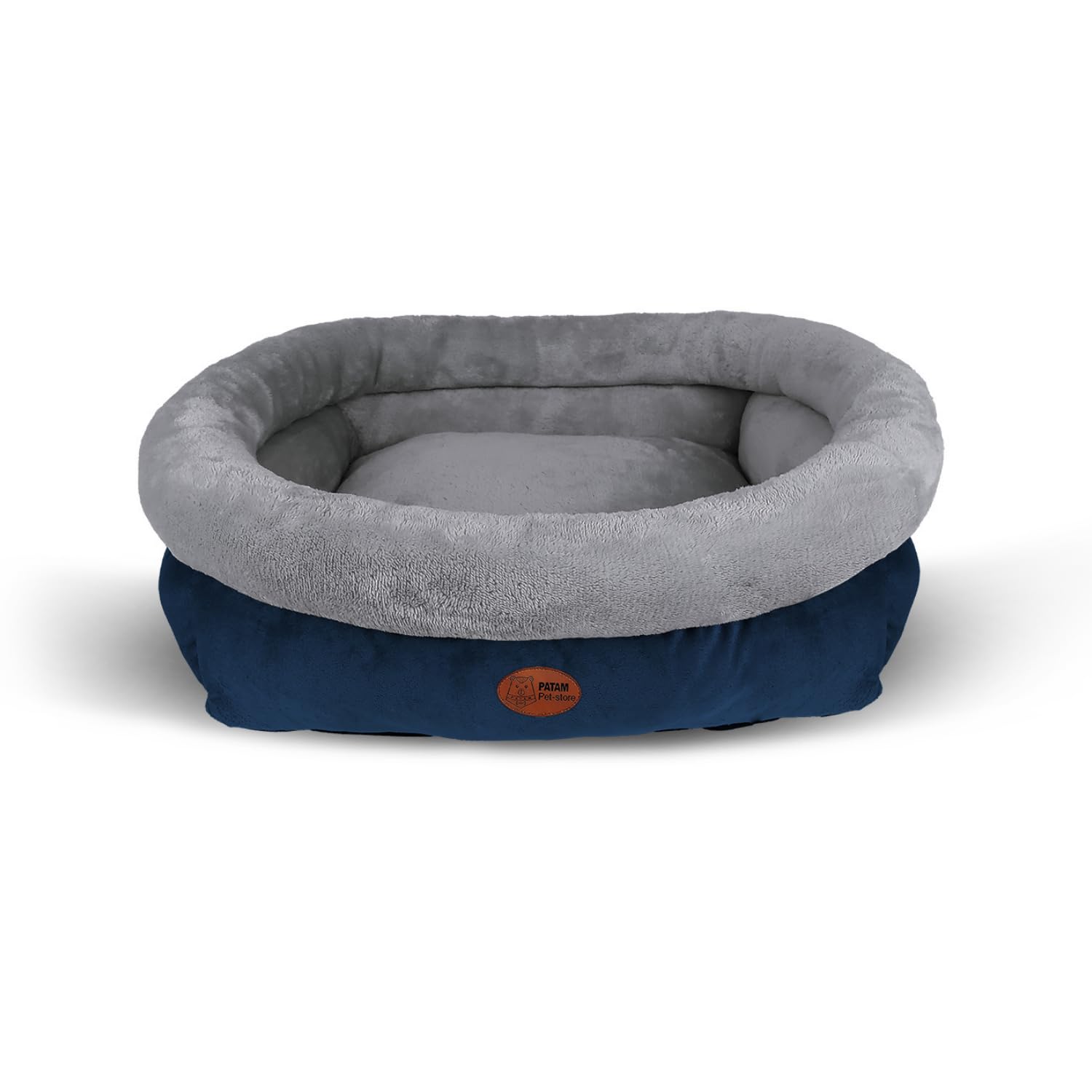 Niche pour chiens et chats Kira bleu L avec un lit déhoussable et lavable