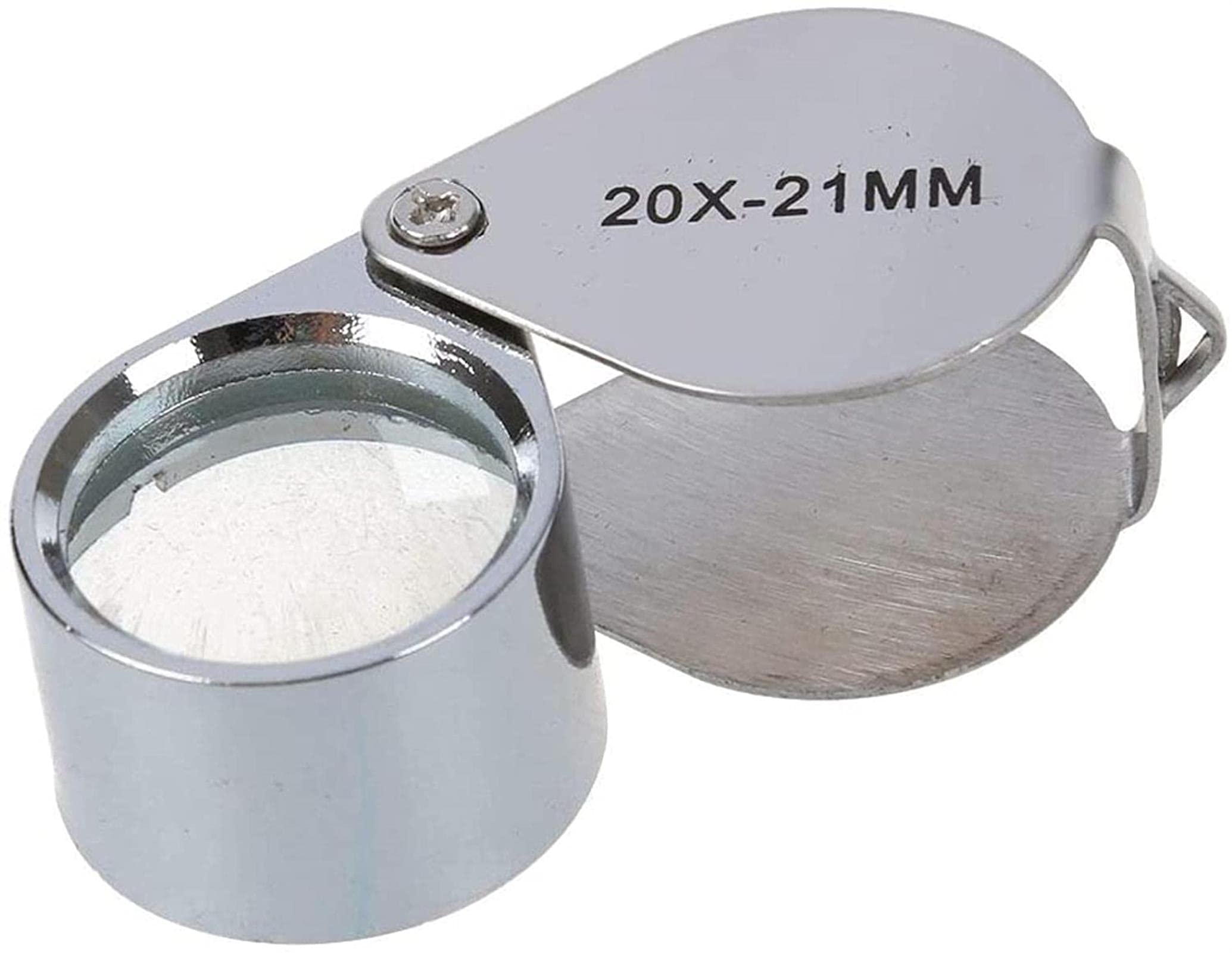 Magnifyiglasses Pieghevole gioielliere Magnifyiloupe Portatile gioiellieri Lente di ingrandimento in Lega di Vetro Magnifyiglass con Scatola Strumenti per gioie