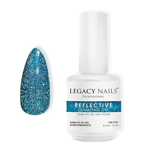 LEGACY NAILS Esmalte de uñas de gel reflectante profesional de cobertura completa altamente pigmentado (reflectante gel de diamante) LEGACY NAILS Esmalte de uñas de gel reflectante profesional de cobertura completa altamente pigmentado (reflectante gel de diamante)