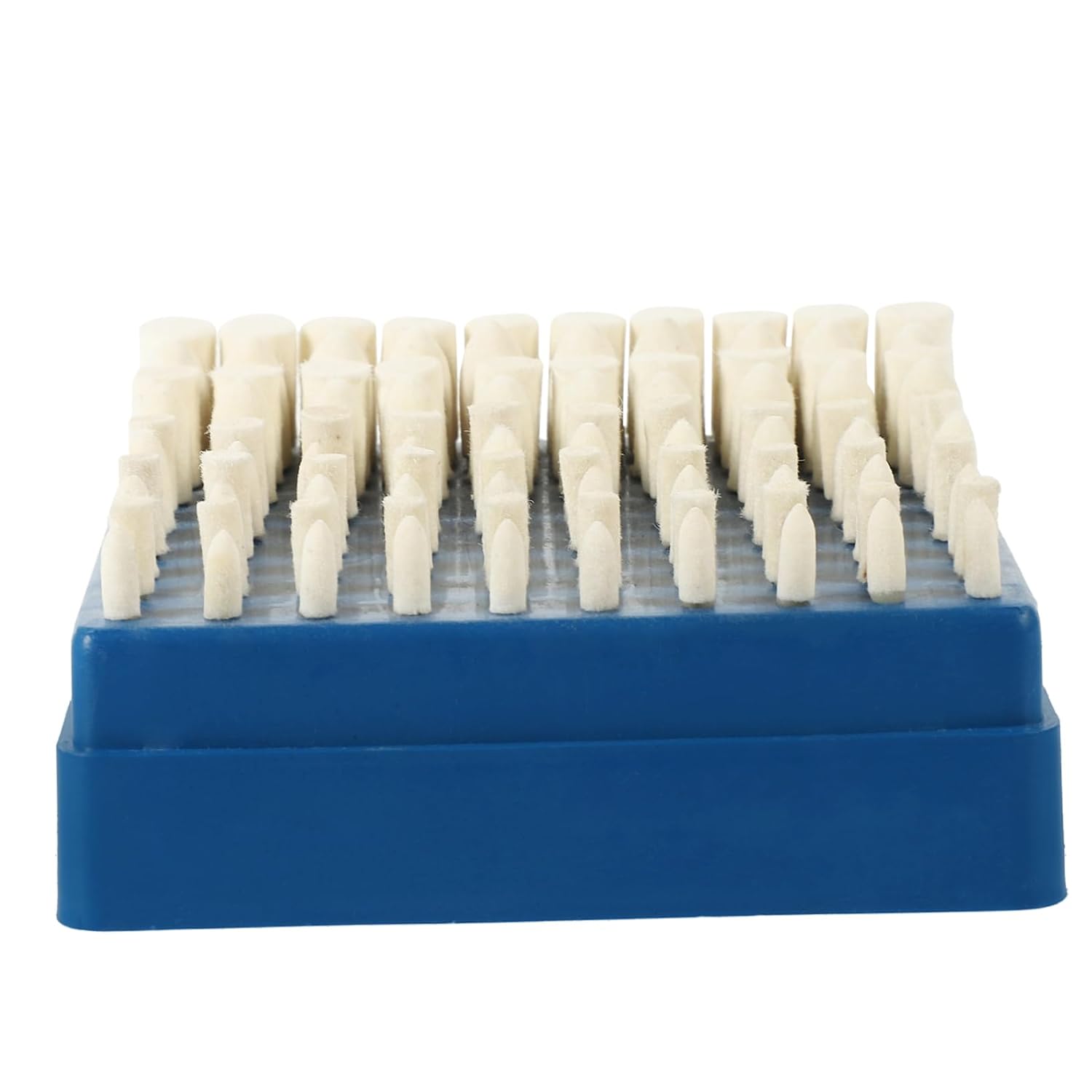 Wool Polishing Bits 100 Pcs Iron Felt Grinding Heads Set