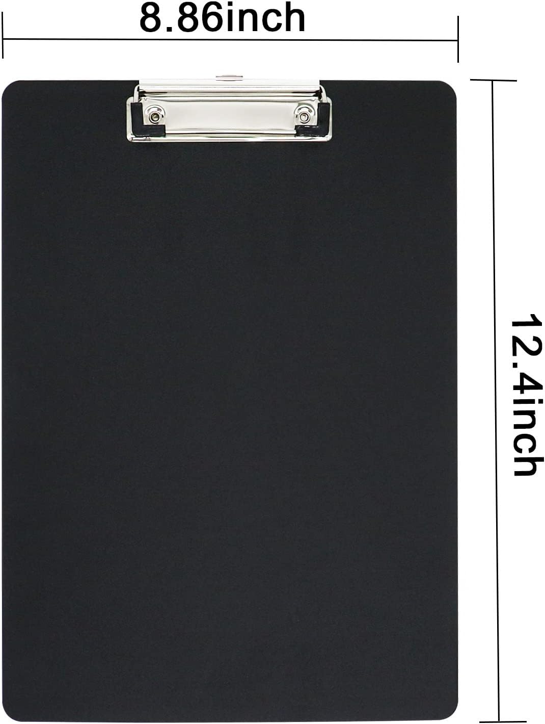 BOMEI PACK Color Clipboards 18 Pack, Plastic Bulk Clip Boards for Classroom and Office, A4 12.5 x 9 Inch