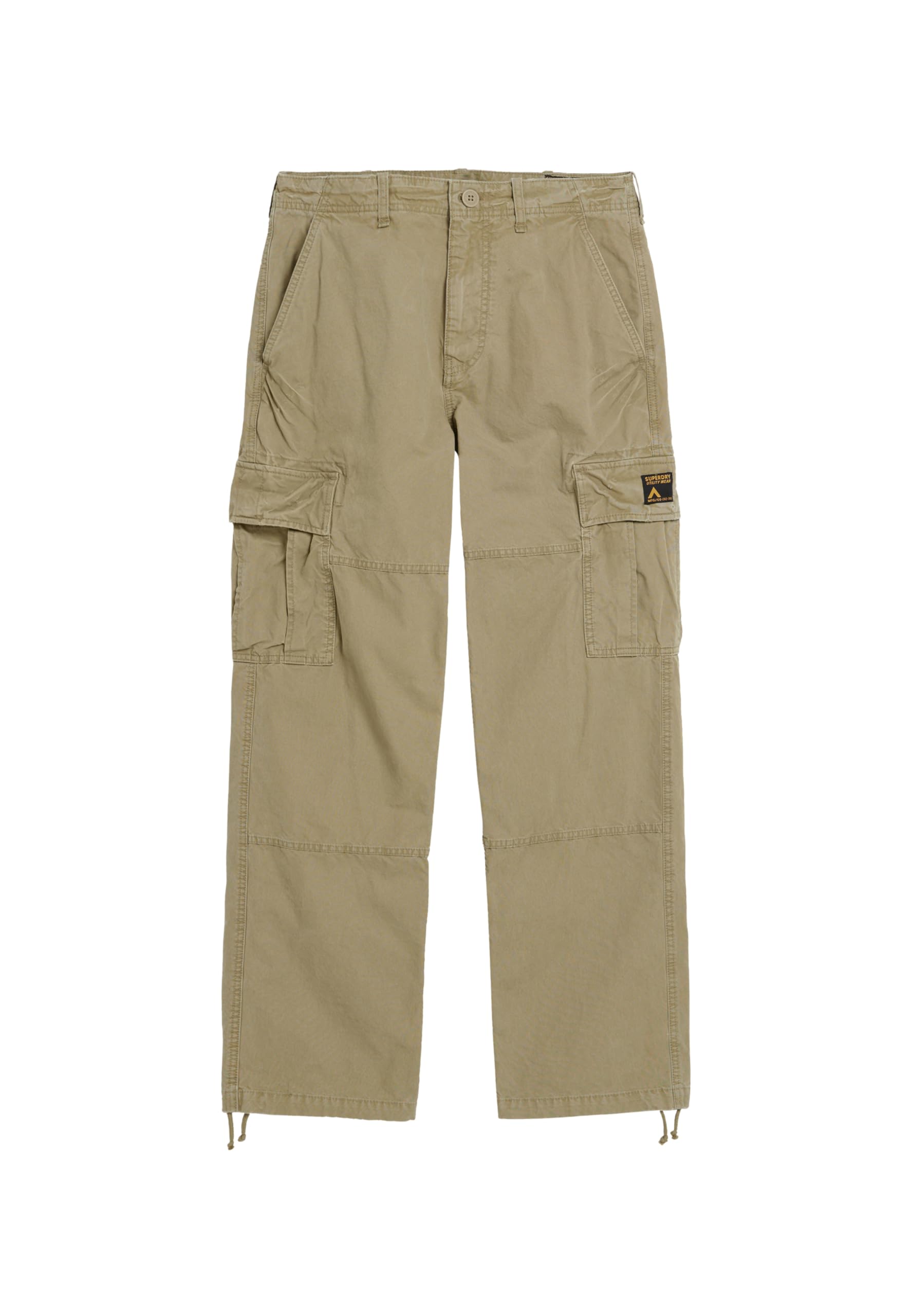 Superdry Men's Baggy Cargo Trousers, Dress Beige, 32 W/32 L